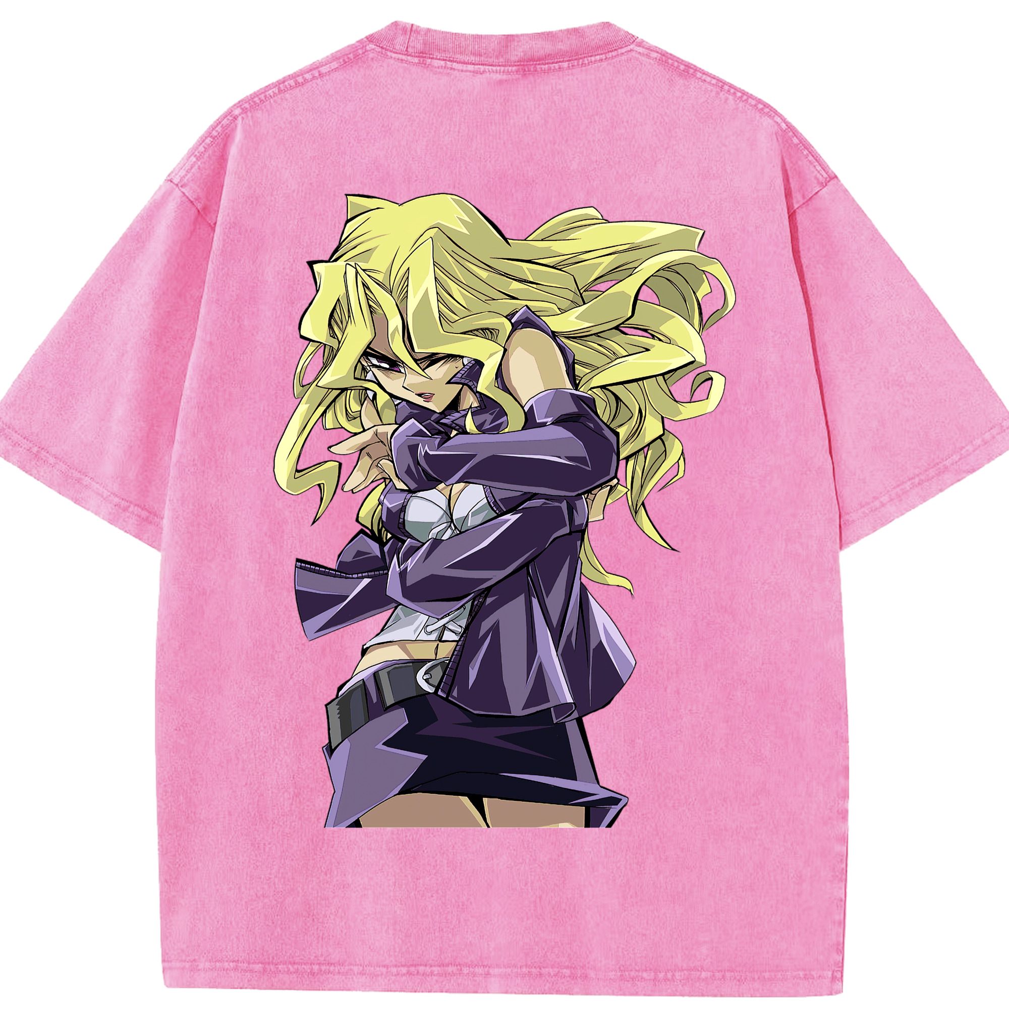 （画像用） 遊☆戯☆王 Yu-Gi-Oh! 綿100% ヴィンテージ風 半袖Tシャツ（背面プリント）